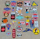 Lot of 30 Porcelain Enamel Signs – Mixed Designs, Vintage Style, single sided