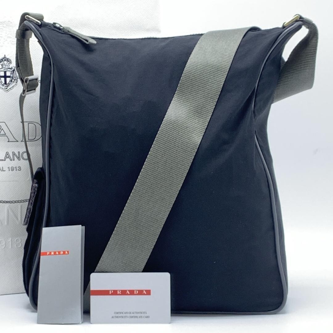 Prada Sport Nylon Black Crossbody Bag Authentic Excellent Condition