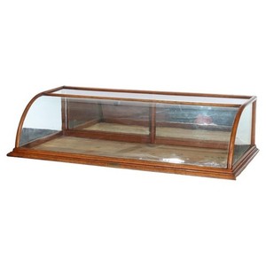 Antique Curved Glass Display Case | eBay