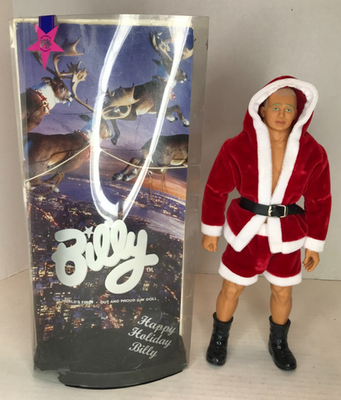 Happy Holiday Santa Gay Billy Doll 12