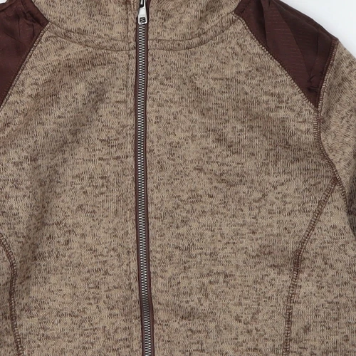 Chaqueta con capucha marrón Crivit para hombre talla M ajuste regular - Imagen 9 de 12