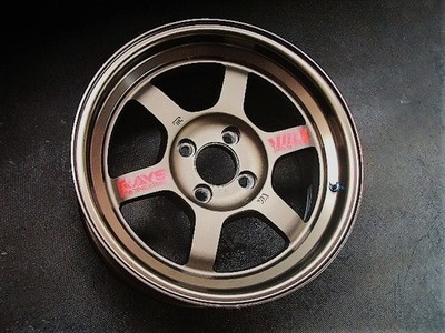 RAYS VOLK Racing TE37V Wheels 15 in 7J +13 PCD100 4H Only 1 piece Used