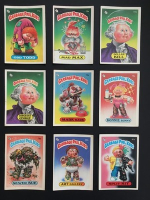 Vintage Topps Garbage Pail Kids Series 2 GPK OS2 Lot 71a 72a 73b 74a 76a 79a 80b