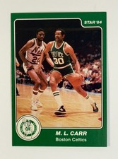 1984 Star M.L. Carr #29 Boston Celtics Basketball Card ~NM