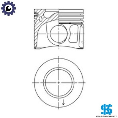 1x KOLBEN 41072600 STD für QVFA/QWFA/PGFA/PGFB/4HV 4HU 4HH CYFA 2,2L 4cyl