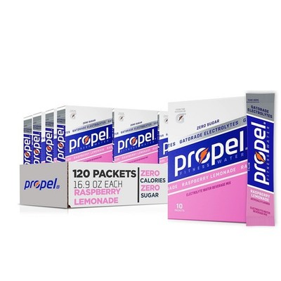 12-Pack Gatorade Propel Raspberry Lemonade Powder, 120 Packets