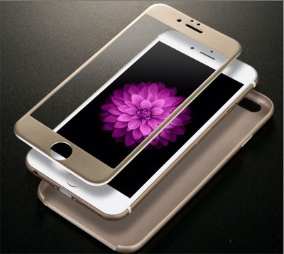 For Apple iPhone 7 Plus 5.5 glas screen protector display cover film gold color
