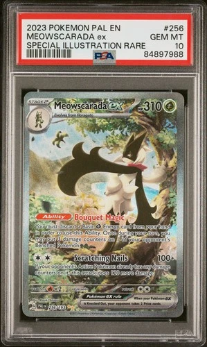 2023 POKEMON PAL EN-PALDEA EVOLVED #256 MEOWSCARADA EX PSA 10