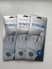 3 NEW TAYLORMADE STRATUS TECH GOLF GLOVES - MEN'S CADET X-LARGE WORN ON YOUR LH