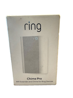 Ring Chime Pro Wi-Fi Extender for Smart Doorbell - White (8AC1PZ-0EN0). NIB