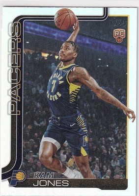2025-26 TOPPS ** HOLO FOIL RARE  RC ** KAM JONES INDIANA PACERS ROOKIE z6190