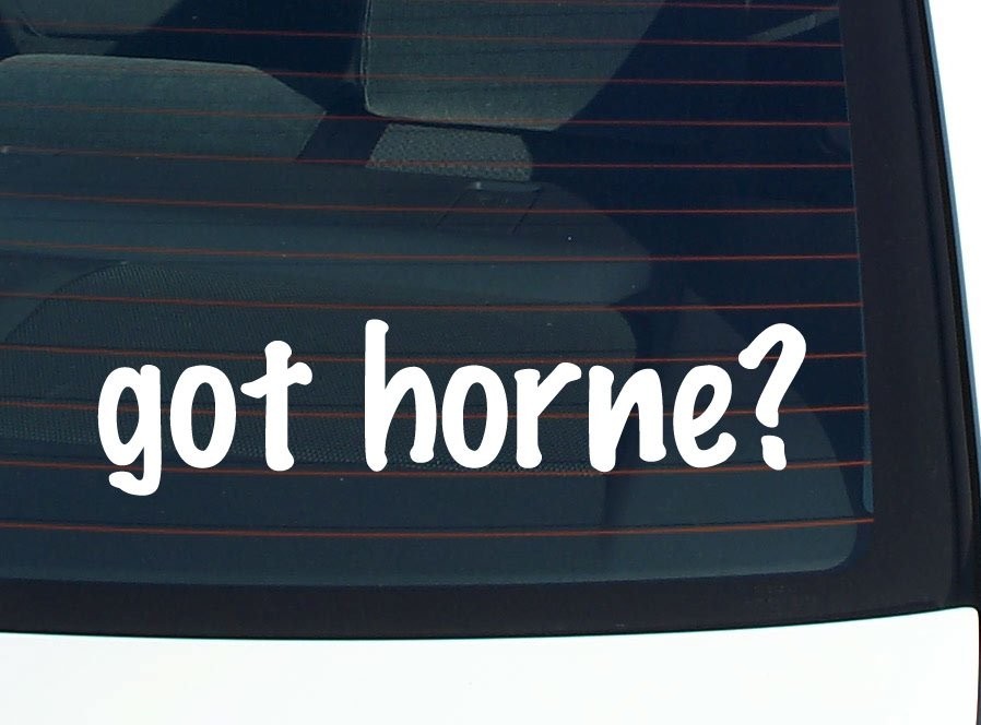 Got Horne Funny Last Name Car Decal Bumper Sticker Vinyl Window Pride