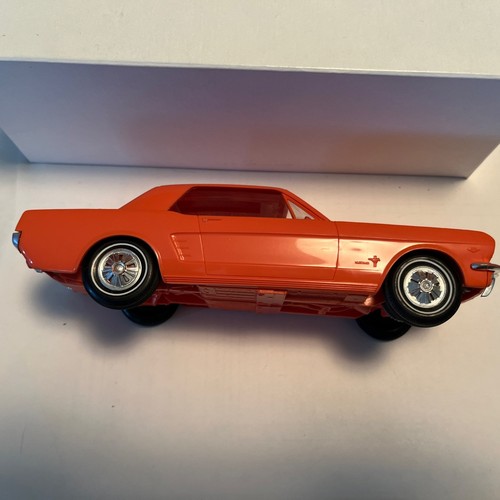 1966 Ford Mustang Plastic Promo Friction Model By AMT 1/25 Scale Emberglow Color - Picture 5 of 13