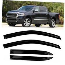 Car Window Rain Guard Compatible with 2019-2023 Ram 1500 Crew Cab rainguards