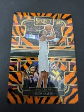 2023-24 Panini Select Concourse Emoni Bates Tiger Stripes Prizm RC #67