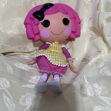 LALALOOPSY/ CRUMBS SUGAR COOKIE Pink Hair Black Bow Dress Shoes 2009 12" Doll