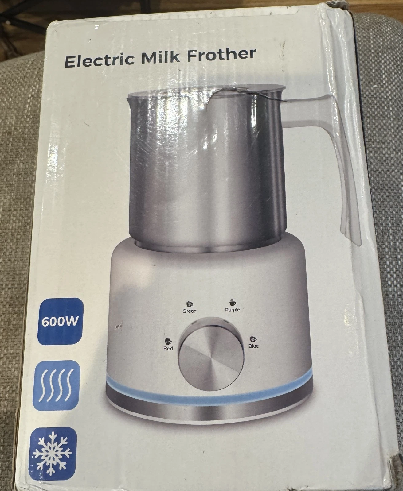 Milk Frother 16.9 OZ Milk Frother and Steamer 4 in 1 Electric New White
