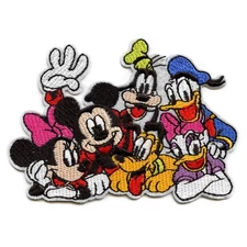 Disney Mickey and Friends Patch Classic Group Embroidered Iron On