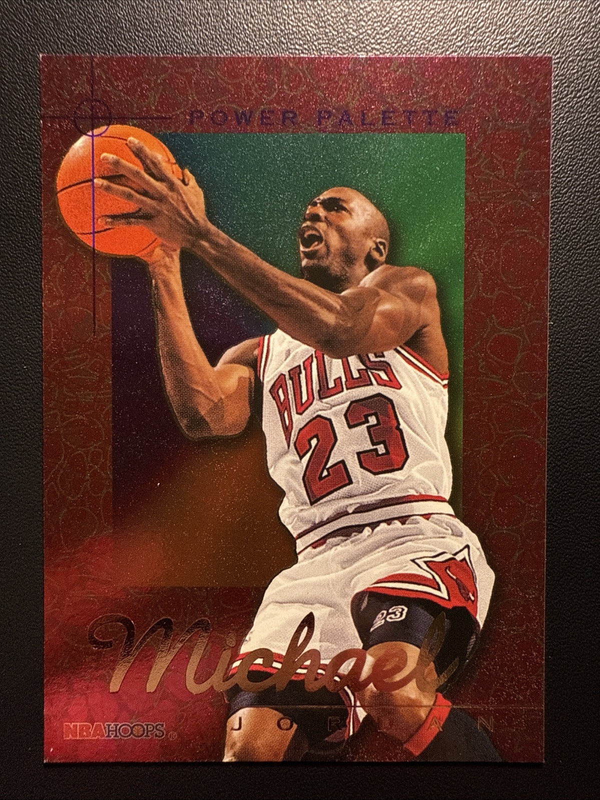 1995-96 NBA Hoops Power Palette Michael Jordan Chicago Bulls #1 A1 Rare Foil 🔥