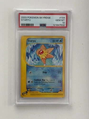 2003 Pokémon TCG Skyridge Staryu 104/144 Regular PSA 10 English POP 33