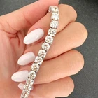 6 mm Moissanite Tennis Bracelet 925 Sterling Silver Lab Diamond Men's Women's 7"