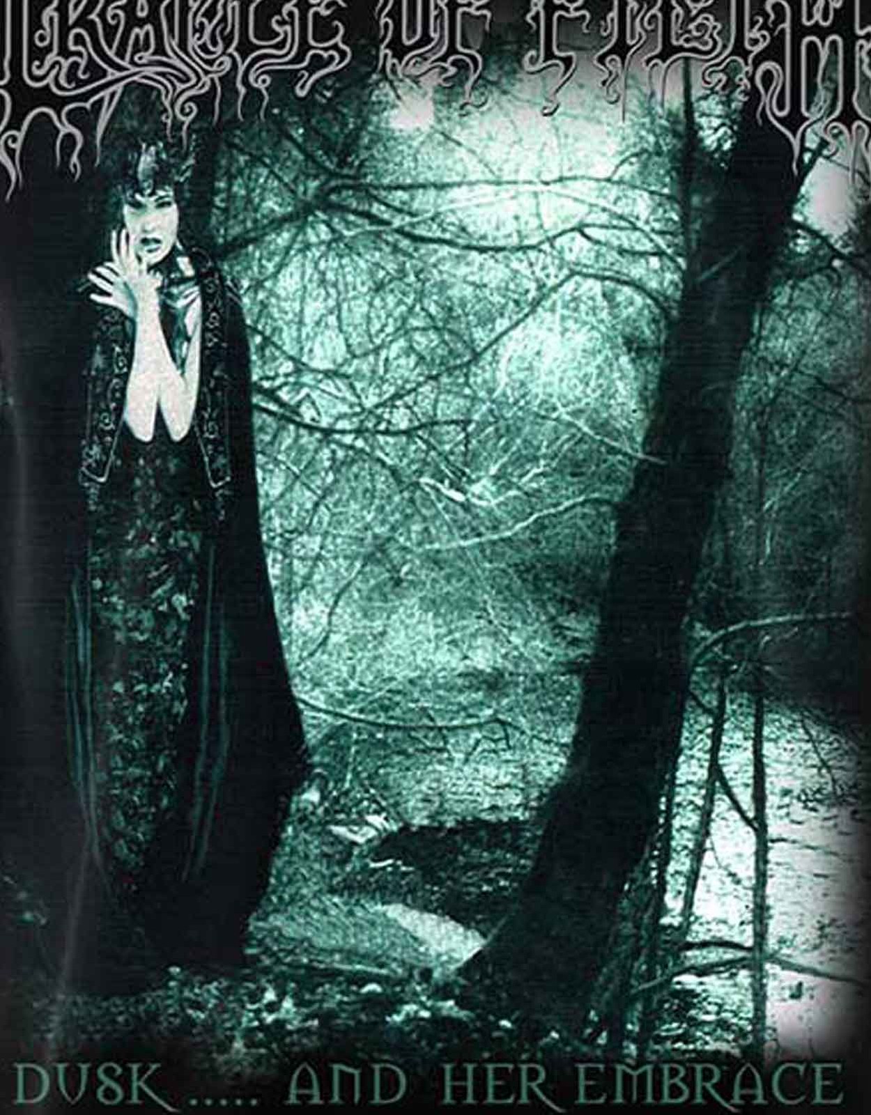 ALTRA Cradle Of Filth T Shirt Dusk and Her Embrace Band Logo Nuova Ufficiale Uomo Size