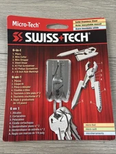 Swiss+Tech 6 In 1 Utili-Key Tool Pliers Wire Cutter Screwdriver Shear Ruler
