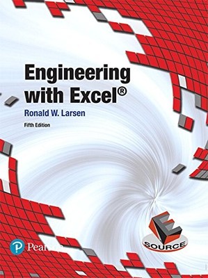 ENGINEERING WITH EXCEL By Ronald Larsen *Excellent Condition*