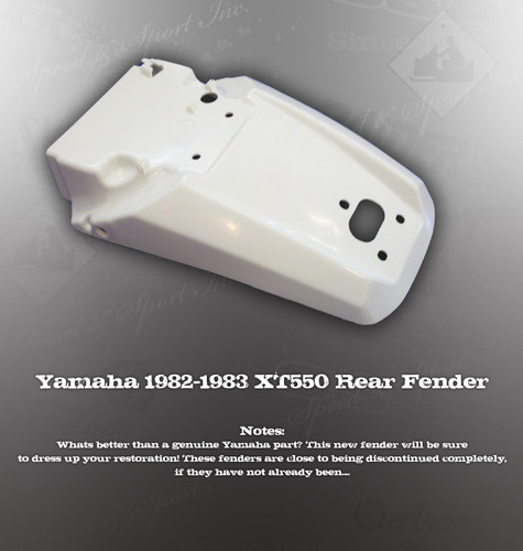 NOS YAMAHA 5Y1-21611-00-00 1982-1983 GENUINE XT550 REAR FENDER | eBay
