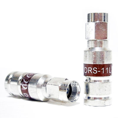 PCT DRS-11LMG RG11 Coaxial Cable Compression WEATHER SEAL BRASS CONNECTORS 40pcs