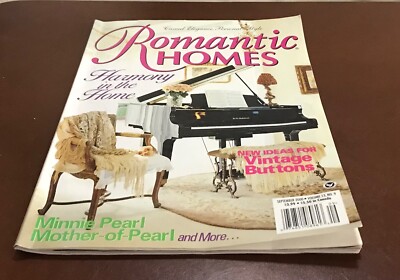 VTG ROMANTIC HOMES Magazine..September, 2000..Home Ideas, Vintage Buttons