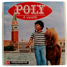 3x VIEW-MASTER 3D REEL ⭐ POLY a VENISE ⭐ + libretto! ©1970 a VENEZIA, stereo