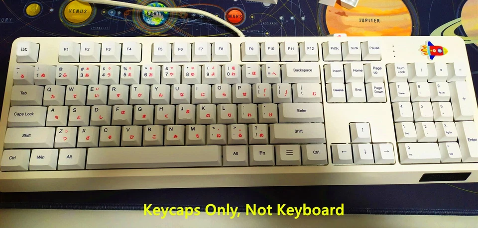 104 Key Japanese Korean Russian Dye-Subbed Keycap Keycaps for Cherry MX Keyboard - Image 2 of 4