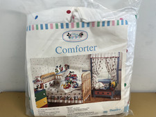 Vintage NEW Dundee Disney Babies Crib Comforter, "Toy Box", Mickey Mouse
