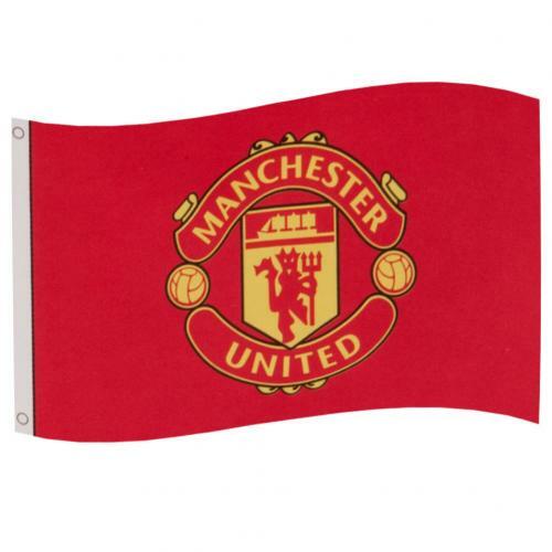 MANCHESTER UNITED FLAG 5' x 3' Official Football Club FC Team Man