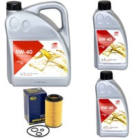 MotoröL Set MotoröL Febi Sae 5W-40 7 Liter + ÖLfilter FüR Mercedes Mg Opel Rover