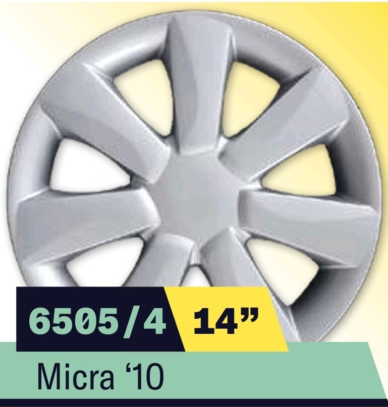 Kit 4 Copricerchi Per Nissan Micra 2010 - Diametro 14, Logo Cromato - Foto 12