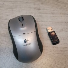 Logitech M-RCD125 Wireless USB Ergonomic Optical Mouse Tested and Working