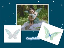 U-A4-1 Fairy Angel Tinkerbell Wings Pixie Kids Costume Accessory