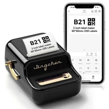 NIIMBOT B21 Label Printer Bluetooth Thermal Label Maker with Tape 50x30mm Labels