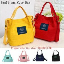 Women Canvas Handbag Crossbody Shoulder Messenger Bag Tote Bags Satchel Chic UK