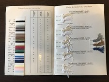 ANCIEN CATALOGUE LIVRE DE VENTE FIL XF COTON A REPRISER ET A TRICOTER