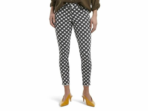 Hue Women's Gingham Ultra-Soft Denim 