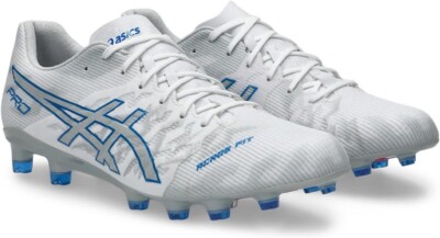 ASICS Soccer Cleats DS LIGHT ACROS PRO 3 1101A071-102 White/Electric Blue
