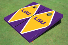 Louisiana State University Gold and Purple Matching Diamond Cornhole Boards