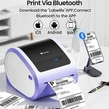 Phomemo D520-BT Bluetooth Thermal Shipping Label Printer 4 x 6 for Business Lot