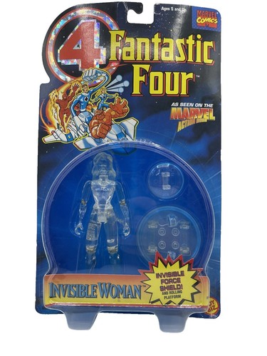 Figurine Marvel Famous Covers - Mr Fantastique Et La Femme Invisible - Toy Biz