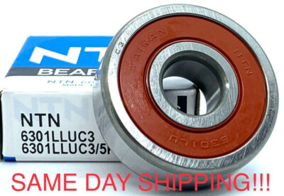 NTN 6301 LLU C3 Deep Groove Ball Bearings 12x37x12mm 6301 2RS 6301RS