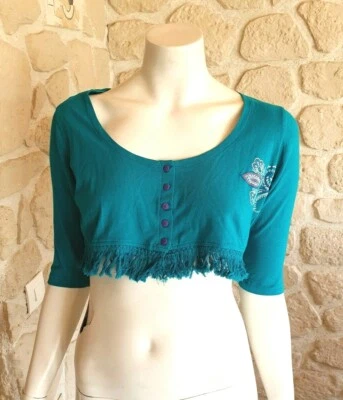 Top turquoise neuf taille M marque Coline (or2) - Photo 1/4