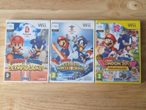 Wii Mario & Sonic Olympic Game Bundle- London 2012/Olympic Games/Winter Games - Imagen 1 de 23
